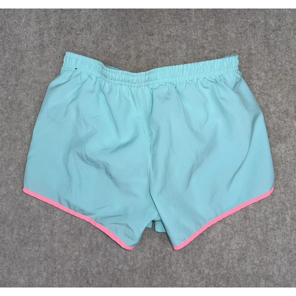 Nike Dri-Fit Girls Medium Light Teal/Pink Gym Shorts